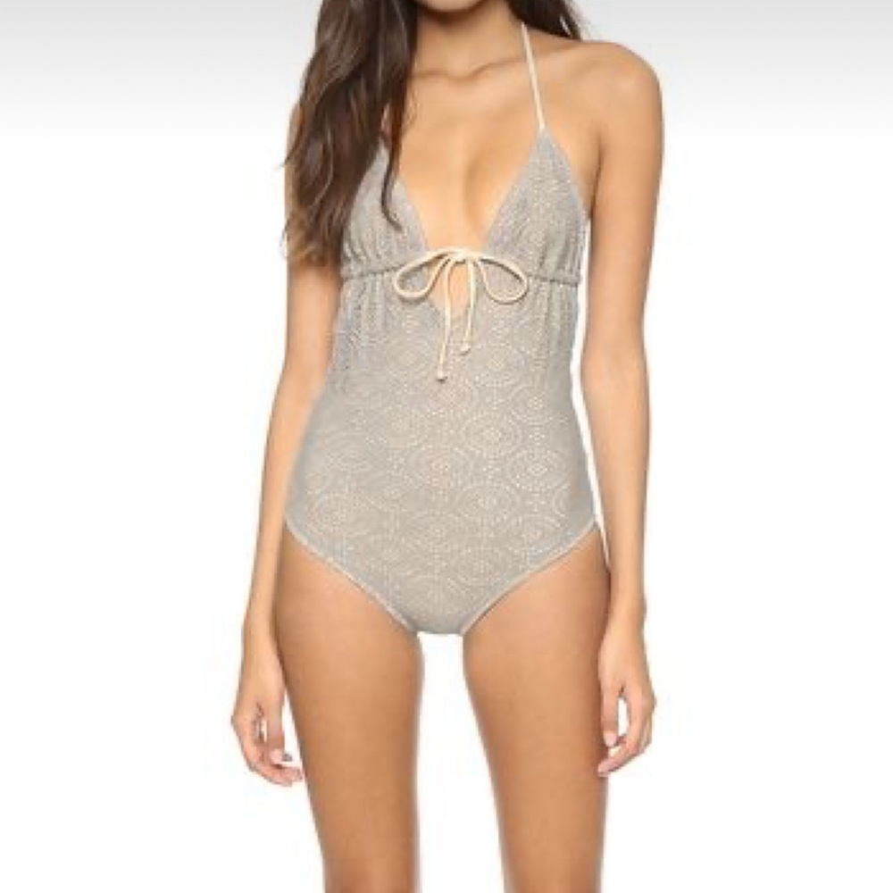 Eberjey Boho Beautiful charlotte one-piece large gray
